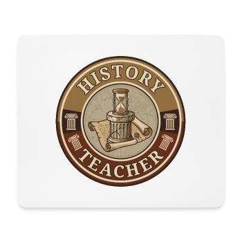 Vintage Geschichtslehrer römische Säule Sanduhrdecke - Mousepad (Querformat) - Weiß - Vorne