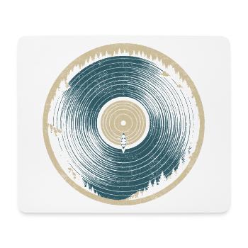 Naturvinyl – Kanu und Wald - Mousepad (Querformat) - Weiß - Vorne