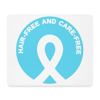 Alopecia Freiheit - Ohne Haar, ohne Sorgen - Mousepad (Querformat) - Weiß - Vorne