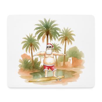 Weihnachten unter Palmen - Mousepad (Querformat) - Weiß - Vorne