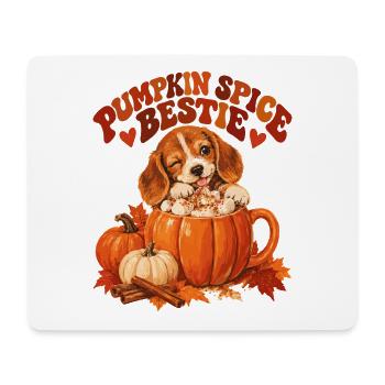 Pumpkin Spice Bestie - Mousepad (Querformat) - Weiß - Vorne