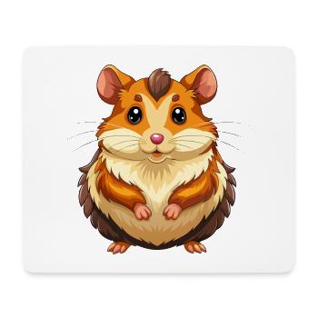 Hamster - Mousepad (Querformat) - Weiß - Vorne