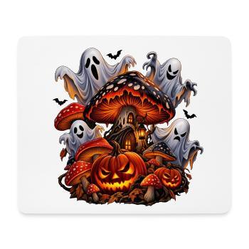 Spüre das Geheimnis der Halloween-Nacht! - Mousepad (Querformat) - Weiß - Vorne