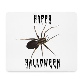 Happy Halloween Spinne - Gruselschrift - Mousepad (Querformat) - Weiß - Vorne