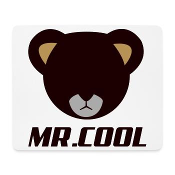 Bärenkopf Logo MR Lodol - Mousepad (Querformat) - Weiß - Vorne