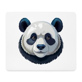 Pandakopf - Mousepad (Querformat) - Weiß - Vorne