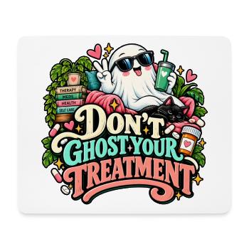Niedliche Geisterbehandlung - Mousepad (Querformat) - Weiß - Vorne