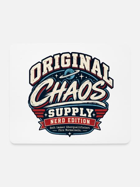 Original Chaos Nerd Edition - Mousepad (Querformat) - Weiß