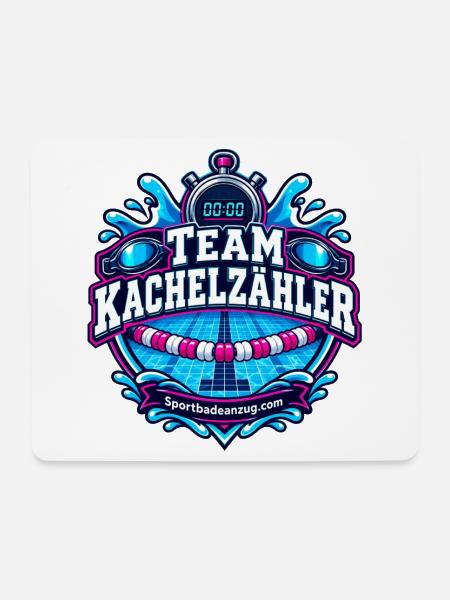 Team Kachelzähler Splash - Mousepad (Querformat) - Weiß