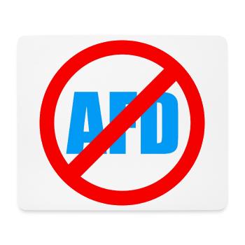 No AFD FCK AFD Protest Links Antifa - Mousepad (Querformat) - Weiß - Vorne