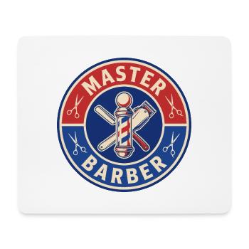 Vintage Master Barber Straight Razor Pole Patch - Mousepad (Querformat) - Weiß - Vorne