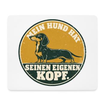 Dackel - Die haben richtig Persönlichkeit - Mousepad (Querformat) - Weiß - Vorne