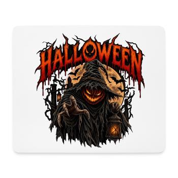 Spüre den wahren Halloween-Grauen! - Mousepad (Querformat) - Weiß - Vorne
