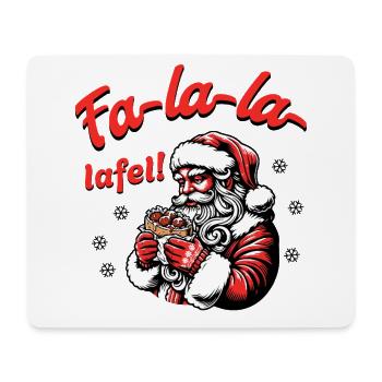 Fa La La Lafel Falafel Weihnachtsmann Lustig - Mousepad (Querformat) - Weiß - Vorne