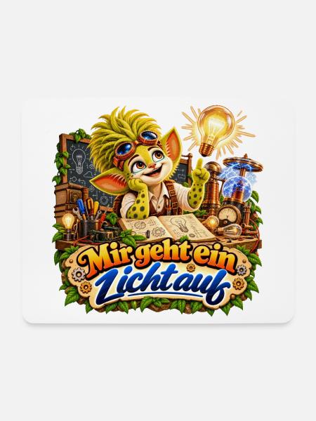 Wenuma Mir geht ein Licht auf - Mousepad (Querformat) - Weiß