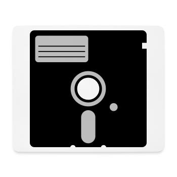 retro floppy disk - Mouse Pad (horizontal) - white - Front