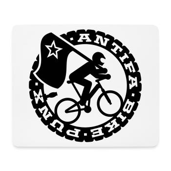 Antifa Bike Punks - Mousepad (Querformat) - Weiß - Vorne