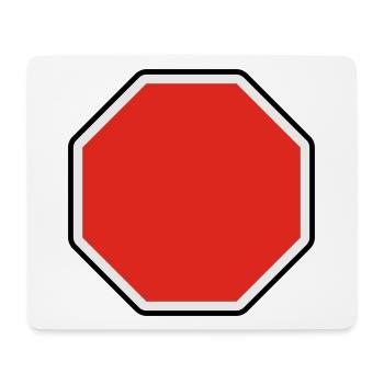 verkehrsschild - für eigenen text - Mousepad (Querformat) - Weiß - Vorne