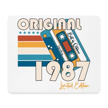 Oktober Jahrgang 1987 35. Geburtstag Geschenk Tape - Mousepad (Querformat) - Weiß - Vorne