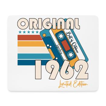 Octobre Né en 1962 Bande cadeau du 60e anniversaire - Tapis de souris (format paysage) - blanc - Devant