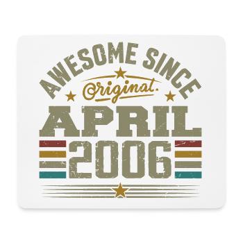April 2006 Birthday Vintage Gift Idea 2006 - Mouse Pad (horizontal) - white - Front