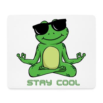 STAY COOL 1 - Mousepad (Querformat) - Weiß - Vorne