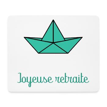 RUHESTAND. PENSIONIERT - Mousepad (Querformat) - Weiß - Vorne