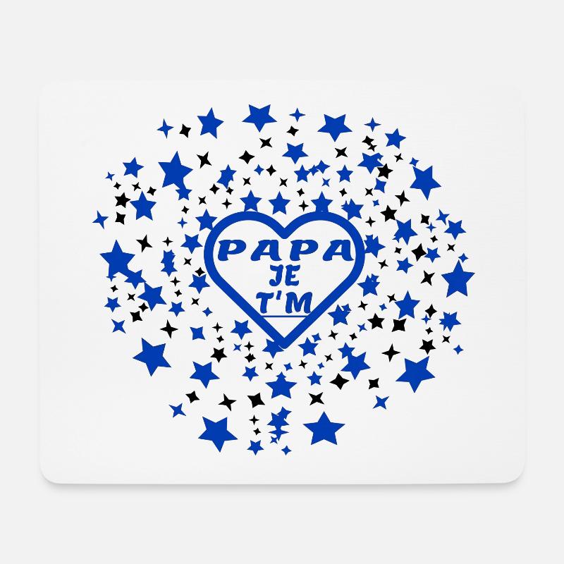 Papa, ich liebe dich - Mousepad (Querformat) - Weiß