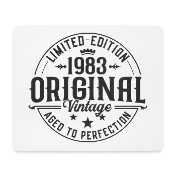Original 1983 Vintage Vintage Retro Birthday - Tapis de souris (format paysage) - blanc - Devant