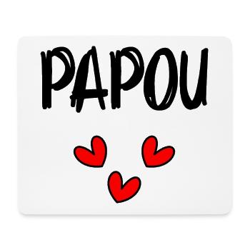 PAPUA. PAPA. VATERTAG. FROHER VATERTAG - Mousepad (Querformat) - Weiß - Vorne