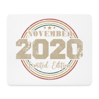 Cadeau D'anniversaire, Vintage Né En Novembre 2020 - Tapis de souris (format paysage) - blanc - Devant