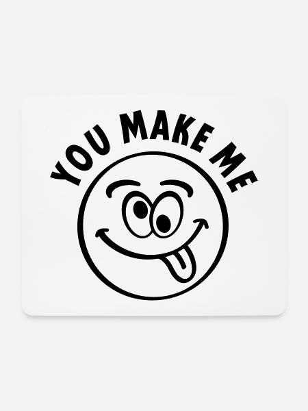 Du machst mich verrückt - Mousepad (Querformat) - Weiß