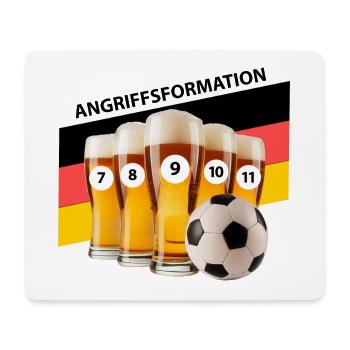 Fussball - Bester Sturm - Mousepad (Querformat) - Weiß - Vorne