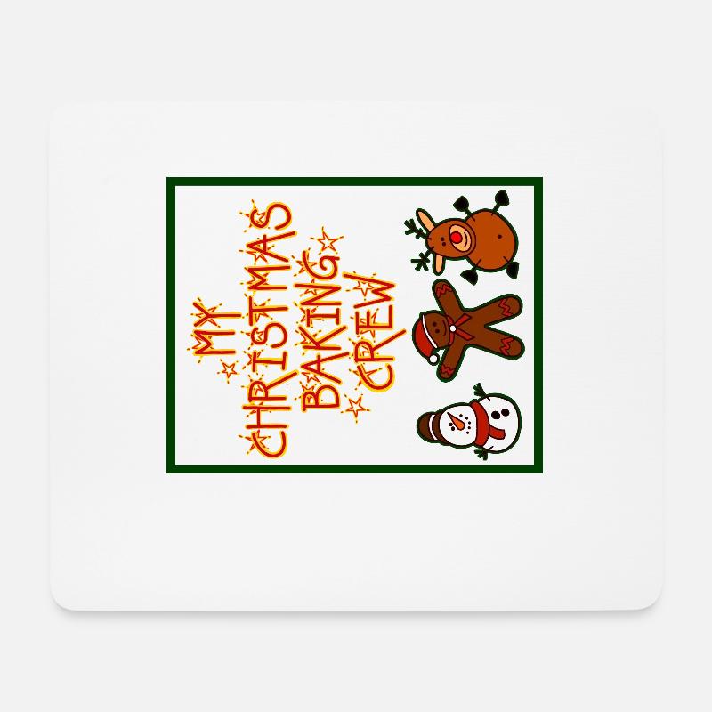 My christmax baking crew - Mousepad (Querformat) - Weiß