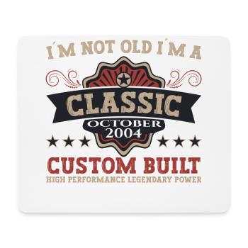 Classic October 2004 18th Birthday Gift - Mouse Pad (horizontal) - white - Front