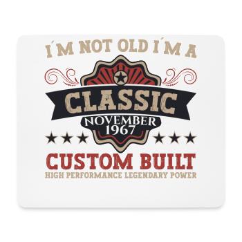 Classic November 1967 - 55th birthday gift - Mouse Pad (horizontal) - white - Front