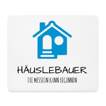 Häuslebauer Haus Bauherr Geschenk Idee - Mousepad (Querformat) - Weiß - Vorne