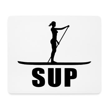 Stand Up Paddling - Mousepad (Querformat) - Weiß - Vorne