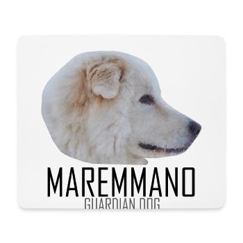 MAREMMANO ABRUZZESE - Guardian dog - Mouse Pad (horizontal) - white - Front