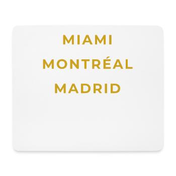 Marvejols Lozère - Miami - Montréal - Madrid - Tapis de souris (format paysage) - blanc - Devant