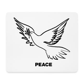 PEACE - Dove of Peace - Mouse Pad (horizontal) - white - Front