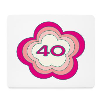 JAHRESTAG. ALLES GUTE ZUM GEBURTSTAG. ALLES GUTE ZUM GEBURTSTAG. - Mousepad (Querformat) - Weiß - Vorne