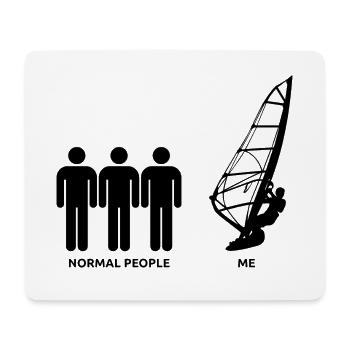 Windsurfen Surfen Windsurfer Retro Windsurfing - Mousepad (Querformat) - Weiß - Vorne