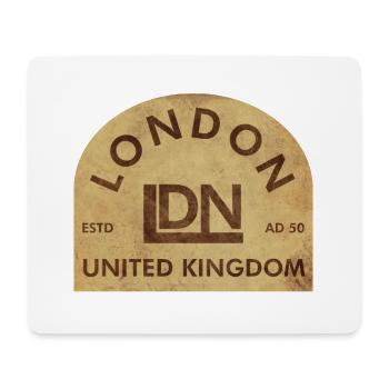 Vintage London Emblem - Mousepad (Querformat) - Weiß - Vorne