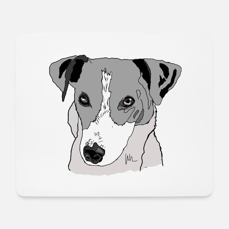 Jack Russel Terrier - Mouse Pad (horizontal) - white