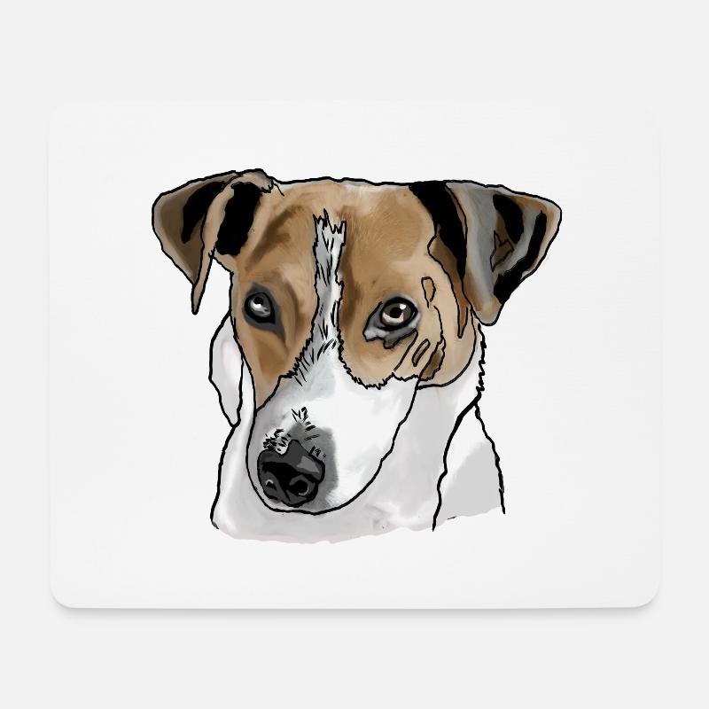Jack Russel Terrier - Mouse Pad (horizontal) - white