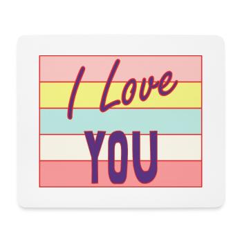 PAAR. ICH HABE GERADE GEHEIRATET. Junggesellinnenabschied. HEILIGER VALENTINSTAG. MARIES - Mousepad (Querformat) - Weiß - Vorne