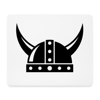 Wikingerhelm - Mousepad (Querformat) - Weiß - Vorne