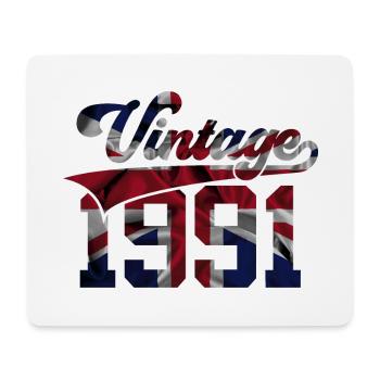 35E ANNIVERSAIRE DU ROYAUME-UNI VINTAGE 1991 - Tapis de souris (format paysage) - blanc - Devant