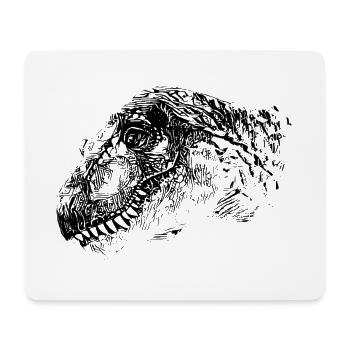 T-Rex - Mouse Pad (horizontal) - white - Front